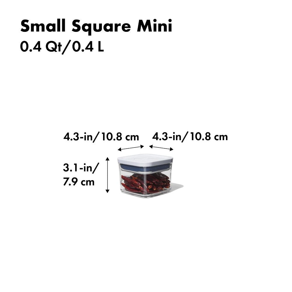 POP Container - Small Square Mini (0.4 Qt.) H5