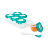 2 oz Baby Blocks™ Plastic Freezer Storage Containers - Tot Teal S3