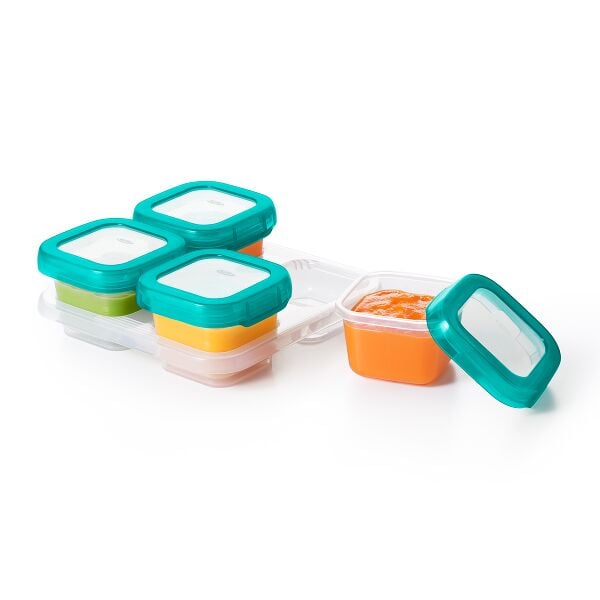 4 oz Baby Blocks™ Plastic Freezer Storage Containers R0