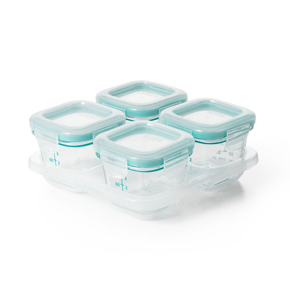 4 oz Glass Baby Blocks™ Freezer Storage Containers C5