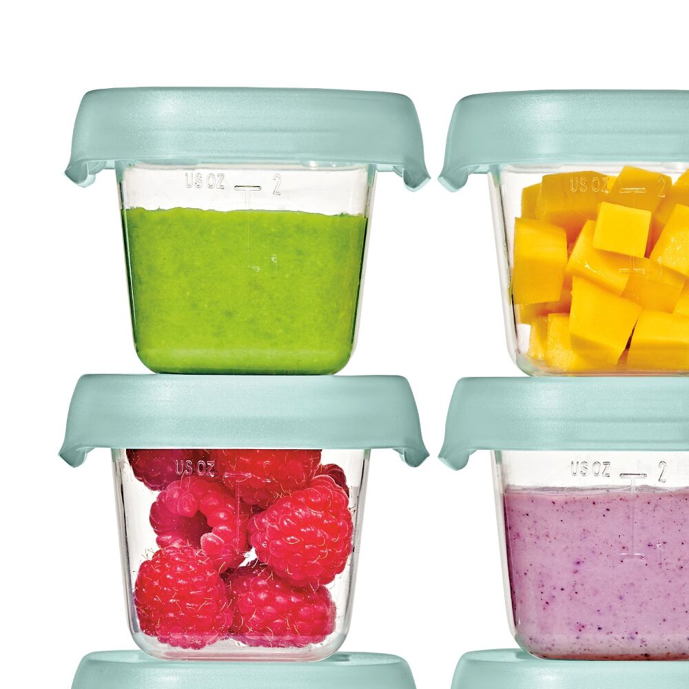 Baby Blocks Food Storage Containers (2 oz) - Opal M1
