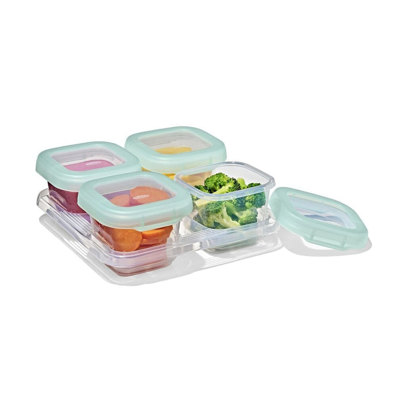 Baby Blocks Food Storage Containers (6 oz) - Opal Q7