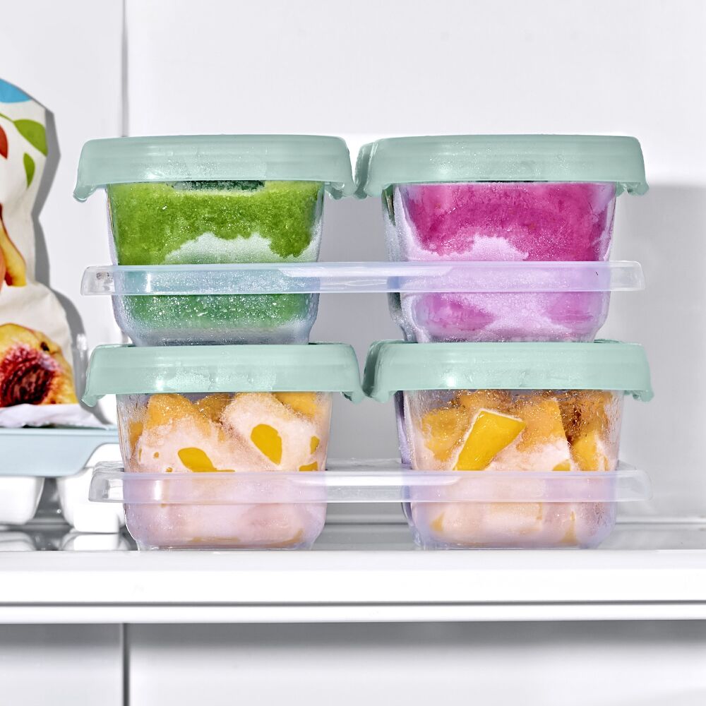 Baby Blocks Food Storage Containers (6 oz) - Opal Q7