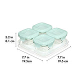 Glass Baby Blocks Food Storage Containers (4 oz) - Opal C2