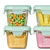 Glass Baby Blocks Food Storage Containers (4 oz) - Opal C2