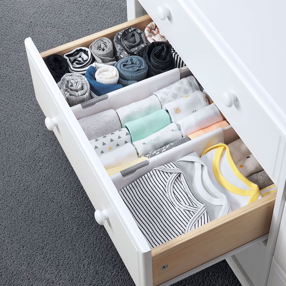 OXO TOT Expandable Dresser Drawer Divider - 4 Pack K8